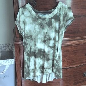 Women's Green Tie-Dye Top